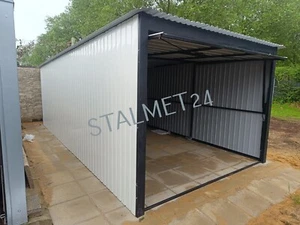 Blechgarage 3x5X2,2m Fertiggarage Schuppe Abstellraum stalmet24.pl mit Lieferung - Bild 1 von 6