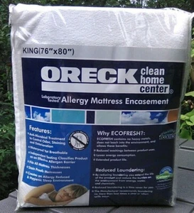 NEW Oreck Anti-Microbial - Allergy - Mattress Encasement KING Size Eco Fresh - Picture 1 of 3