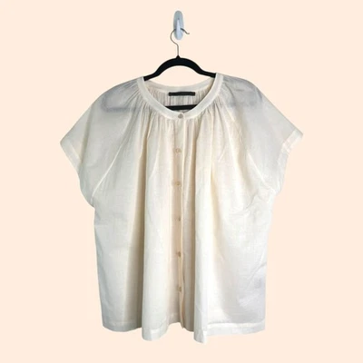 Jenni Kayne Cotton Willow Blouse Cream - Image 1 of 4