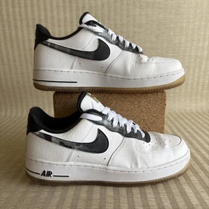 Nike Air Force 1 Low Remix Pack Shoes Mens Size 9.5 White Black Camo DB1997-100 - Picture 1 of 19