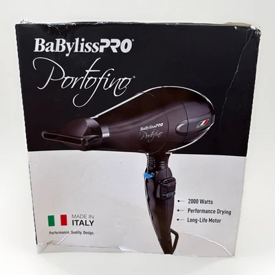 BaBylissPRO Portofino Secador de Pelo Nano Titanio 2000W Caja Envejecida Foto 1 de 2