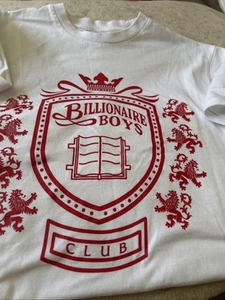 Authentisches Billionaire Boys Club BBC weiß rotes Wappen Logo T-Shirt Vintage Ex Display - Bild 1 von 8