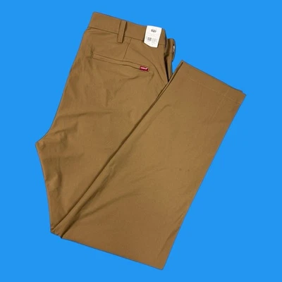 Pantalones chinos Levi's XX para hombre talla 38x32 tecnología estándar rendimiento recto marrón Foto 1 de 4