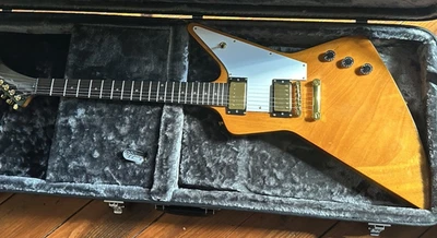 Explorer Style Electric Guitar Natural Chibson  with Epiphone Case - Image 1 of 4