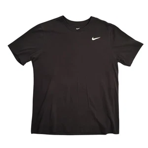 Nike Shirt Mens Large Black Dri-FIT The Nike Tee Swoosh Athletic Gym Training - Picture 1 of 8