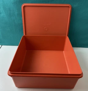 Tupperware Carry All Storage Container Maple Orange 10L / 42 Cup Kimono New - Picture 1 of 2