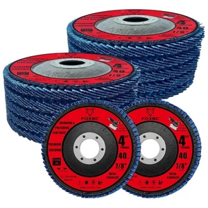 4-1/2 inch Flap Disc, 40-Grit, Metal Grinding and Polishing, 10 Pack - Picture 1 of 5