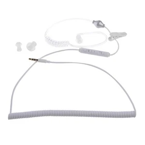 3,5mm Kręcone słuchawki Air Tube wiązane z białym - Zdjęcie 1 z 2