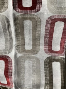 4 X Red/Beige Dahl Cushion Covers 16” Square - Picture 1 of 4