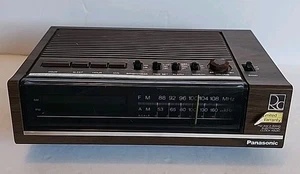 Vntg Panasonic rc-6050 AM-FM Electronic Clock Radio Tested Works See Pic/Desc - Picture 1 of 11