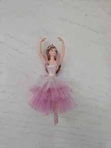 Hallmark 2007 Flower Ballerina Barbie Ornament Balletttänzerin rosa Tutu *OHNE BOX* - Bild 1 von 3