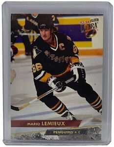 Mario Lemieux 1993-94 Fleer Ultra NHL Hockey Card Pittsburgh Penguins #116