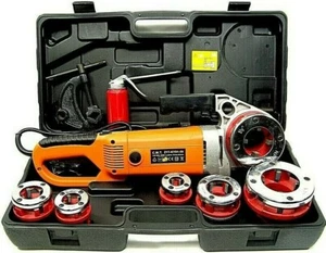 2000w Portable Electric Pipe Threader 6 Dies Threading Machine 1/2" to 2" HD - Picture 1 of 3