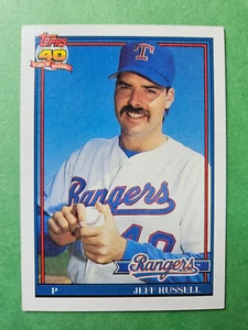 Carta Jeff Russell #344 Texas Rangers Topps 1991 - Foto 1 di 2