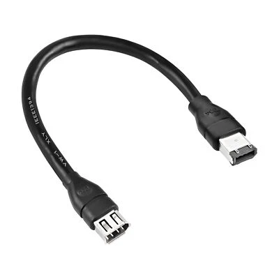 Firewire 1394 6Pin Male to 6pin Female Adapter IEEE Cable 400Mbps Extension C... - Image 1 of 4
