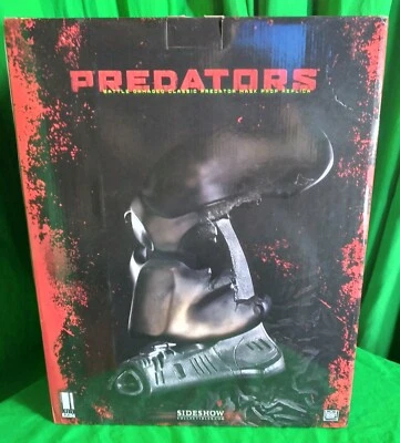 Battle Damaged Classic Predator Mask Prop Replica Sideshow Exclusive #140/750 - Image 1 of 4