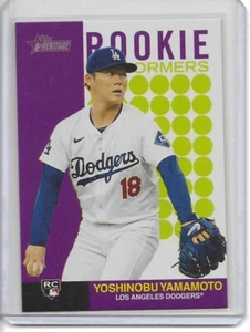 2024 Topps Heritage High Number Rookie Performers RP-12 Yoshinobu Yamamoto k-41 - Picture 1 of 1