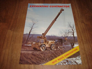Vintage Excavating Contractor May 1972 Reprinted For Bradco