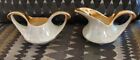Vintage Pearl China Co 22Kt Gold Sugar And Creamer Iridescent Lusterware 1950S