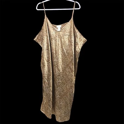 Camisón para mujer talla grande estampado animal satinado Serenada 5X 34/36 Glamcore Foto 1 de 3