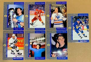 (7) GRETZKYS GREAT ONES 1993-94 UPPER DECK INSERTS - Picture 1 of 2