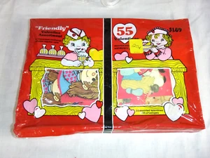 Paquete de 55 Sobres y San Valentín Amistosos Cleo De Colección Años 70 Surtido ¡LINDO!! - Imagen 1 de 7