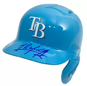 RANDY AROZARENA TAMPA BAY RAYS SIGNED MINI BATTING HELMET REPLICA BECKETT COA - Picture 1 of 5