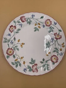 Churchill Briar Rose England - Floral with Pink Trim -Dinner Plate - Picture 1 of 4
