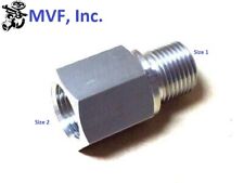 1/2" Male NPT x 3/4" Female NPT Straight Pipe Adapter 316 Stainless 5405-08-12SS