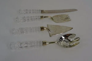Servizio utensili vintage manici trasparenti - Foto 1 di 11