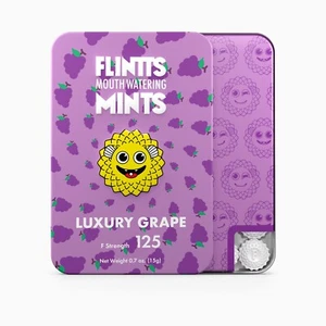 Flintts Mouth Watering Mints - Luxury Grape - F-Strength 125 - Dry Mouth Mint - Picture 1 of 1