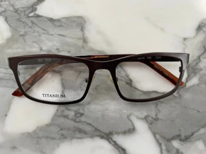 SEE EYEWEAR TITANIUM 9906 52 X 19 C43 FRAMES NEW BROWN COPPER NEW CLASSIC - Picture 1 of 4
