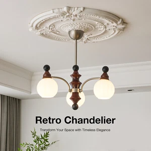 Vintage Chinese Style Bamboo Chandeliers - Picture 1 of 10