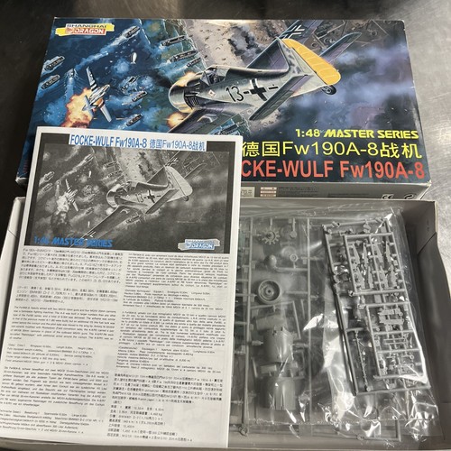 Maquette Plastique Dragon 5502 Focke-Wulf Fw190A-8 à L'Échelle 1/48 - Kit à Monter Et à Peindre - Neuf