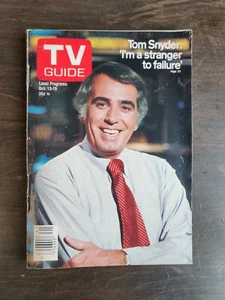 TV Guide October 13, 1979 Tom Snyder - Barbara Cartland - Fred Pierce No Label - Picture 1 of 2