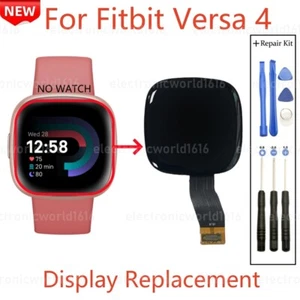 Pantalla Para Fitbit Versa 4 FB523 Fitness Reloj Inteligente Pantalla LCD Vidrio Reemplazar NUEVO - Imagen 1 de 3