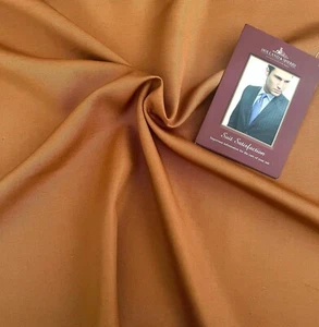 Holland & Sherry Heavy Linen Fabric – Burnt Orange – Vintage - 3.18 yds - Picture 1 of 3