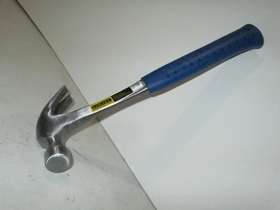 Steel Shaft Type Claw Hammer Blue Hand Grip 18 oz - image 1 of 4