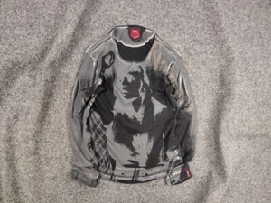 Archive Miss Sixty Vintage All Over Gray Print Long sleeve Top Y2K - Picture 1 of 17