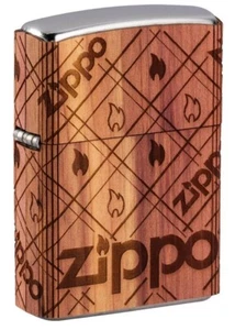 ZIPPO ★ WOODCHUCK LOGO 360 (4-sided - Cedar emblem) - Bild 1 von 3