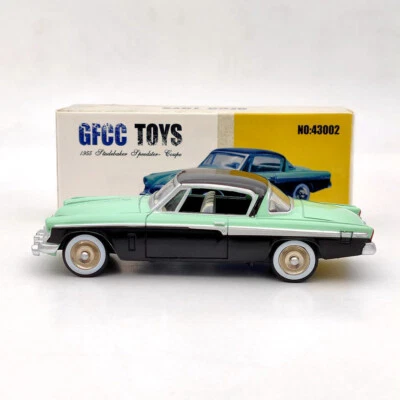 GFCC 1:43 1955 Studebaker Speedster-Coupe Green #43002B Alloy car model Toys