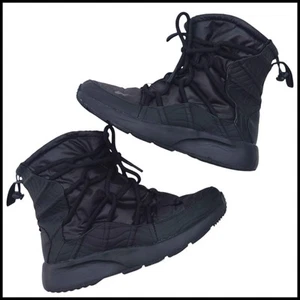 NIKE Tanjun High Rise Black Anthracite Fleece Lined Boots A00355-002 Womens Sz 8 - Picture 1 of 18