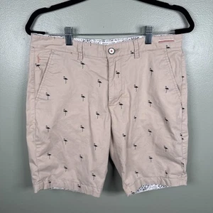 Pantalones Cortos Denim & Flower Ricky Singh Para Hombre 32 Azul Tostado Flamenco Puño en Contraste Playa - Imagen 1 de 9