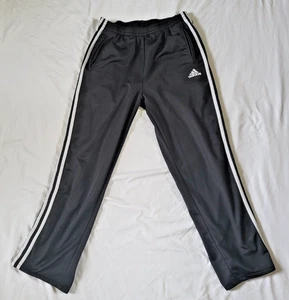 Pantalones Adidas Niños Jóvenes XL Negro Rayas Logo Completo A Presión Rasgar Calentamiento Activo - Imagen 1 de 8