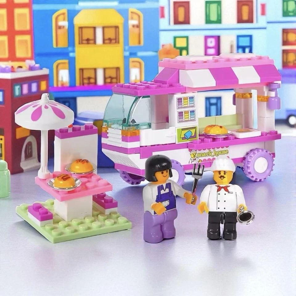 Sluban 102 PIEZAS SNACK FOOD TRUCH Furgoneta BLOQUES DE CONSTRUCCIÓN CONJUNTO DE LADRILLOS HÁGALO USTED MISMO Modelo JUGUETE NUEVO Foto 1 de 4