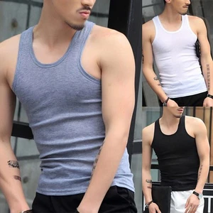 Athletic V Neck Tank Tops Unterhemd Gym Workout Fitness Stringer T-Shirt - Bild 1 von 42