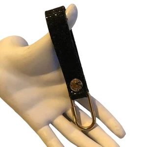 Jimmy Choo Brillo Llavero Soporte Llavero Diseñador Cuero Nuevo Sin Etiquetas - Imagen 1 de 5