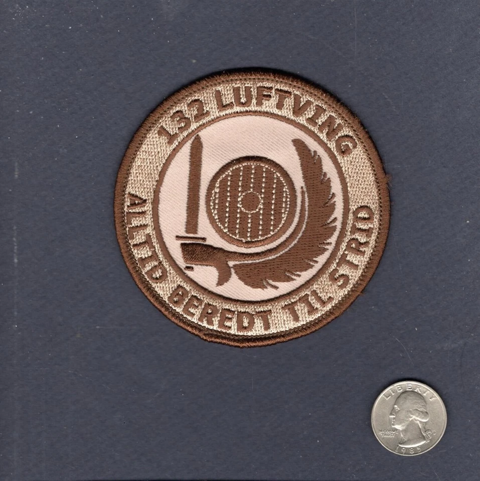 132 Aile Luftving Rnoaf Norvégien Af Norvège F-16 Falcon Escadron Aile Patch - Photo 1/1