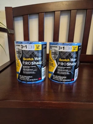 CINTA PINTORES AFILADOS SCOTCH BLUE PRO 1.41" X 60 YARDAS 8 ROLLOS EN TOTAL Foto 1 de 4