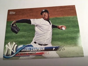 2018 Topps Mini Parallel Aroldis Chapman Yankees 475 Only 150 Made /150 - Picture 1 of 1